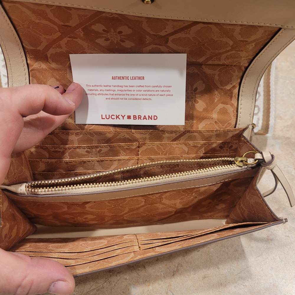 Lucky Brand Tan Leather Women's Wallet